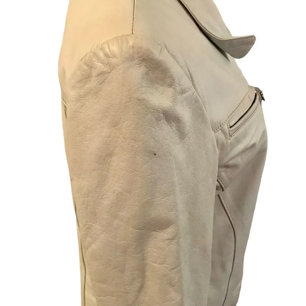 𝅺vintage GUESS 80’s Leather Jacket Rare Find - Picture 7 of 10